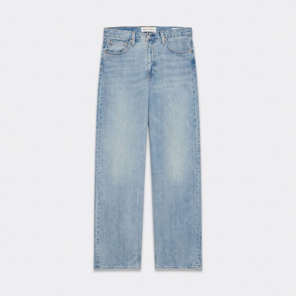 Aritzia Denim Forum The 90s Iggy Low Rise Baggy Loose Fit Jeans Light Blue Sz 25 - Picture 2 of 8